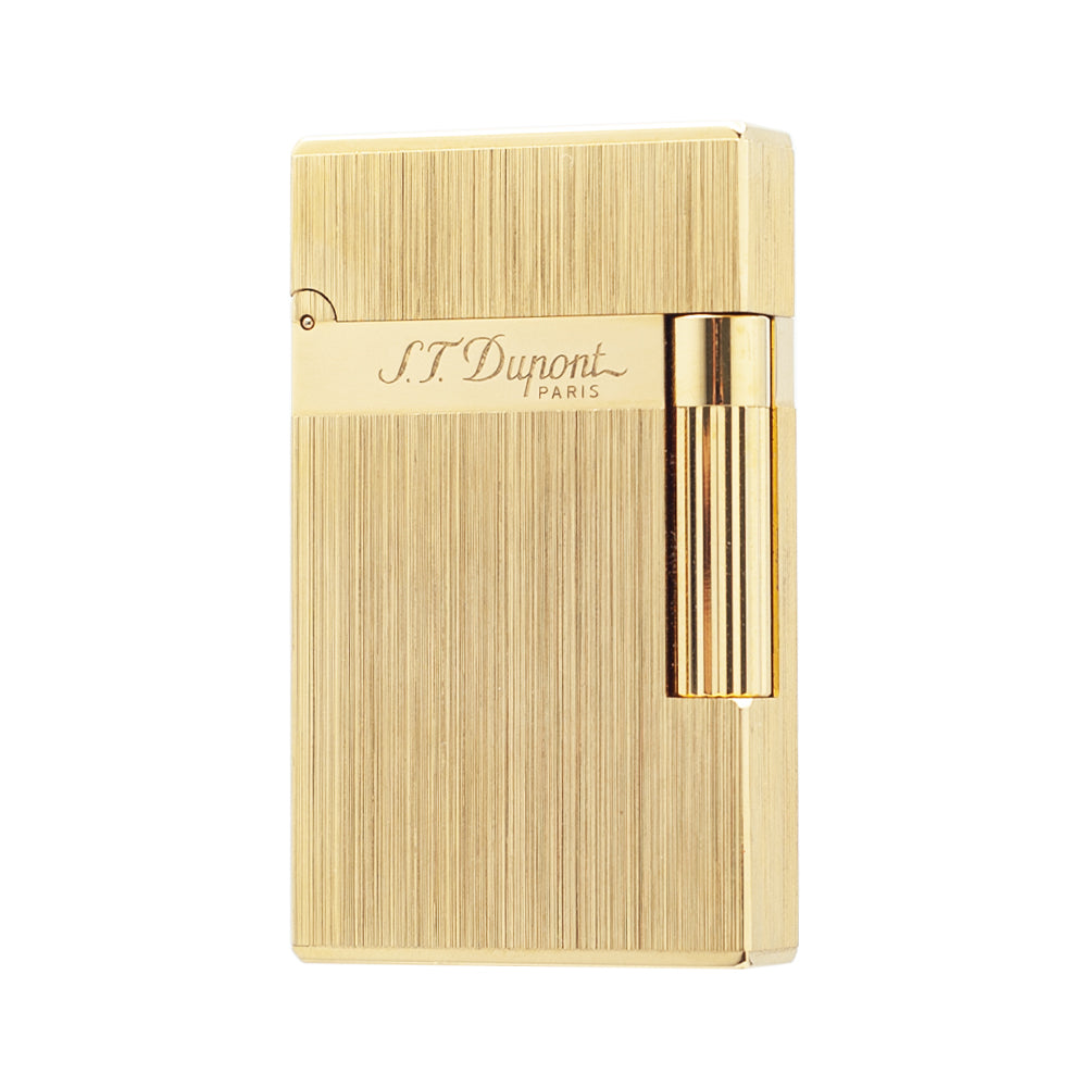 Double Flames Brushed Metal Dupont Gas Lighter #301