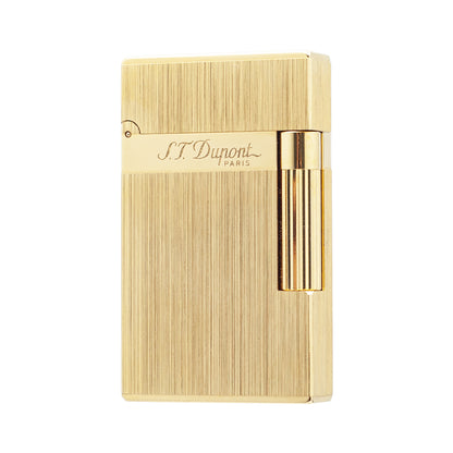 Double Flames Brushed Metal Dupont Gas Lighter #301
