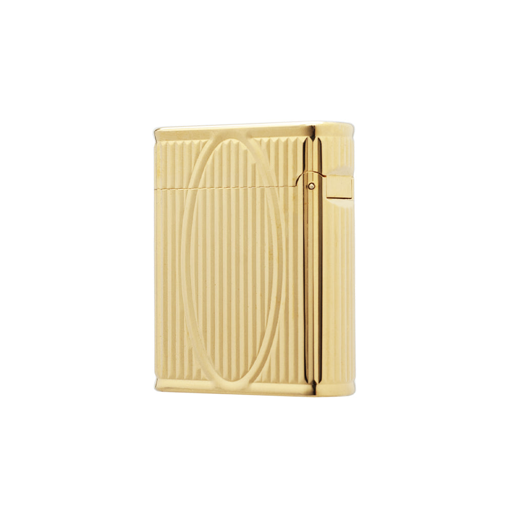 S.T. Dupont Ligne 1 Vertical Line Oval Engraved Cling Luxury Lighter#504