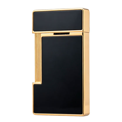 S.T. Dupont Slimmy Black Lacquer Chrome Torch Flame Luxury Lighter