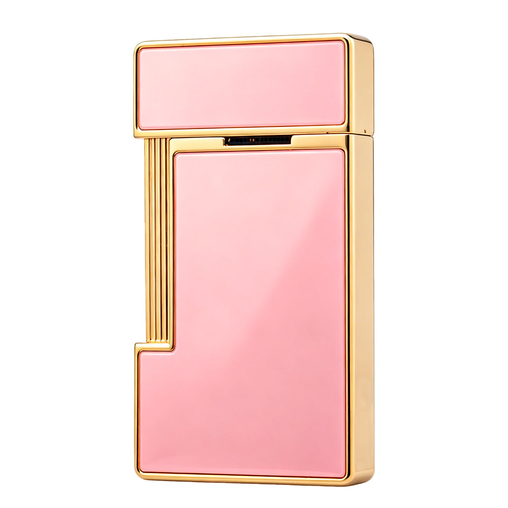 S.T. Dupont Slimmy Pink Lacquer Chrome Torch Flame Luxury Lighter