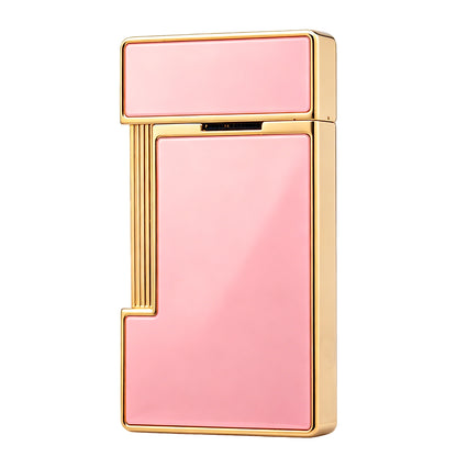 S.T. Dupont Slimmy Pink Lacquer Chrome Torch Flame Luxury Lighter