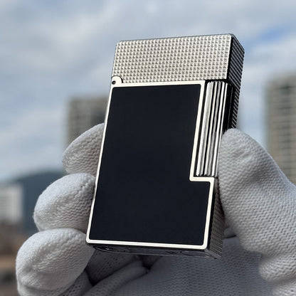 S.T. Dupont Ligne 2 Frosted lighter with Lattice Engraving Craftsmanship#115