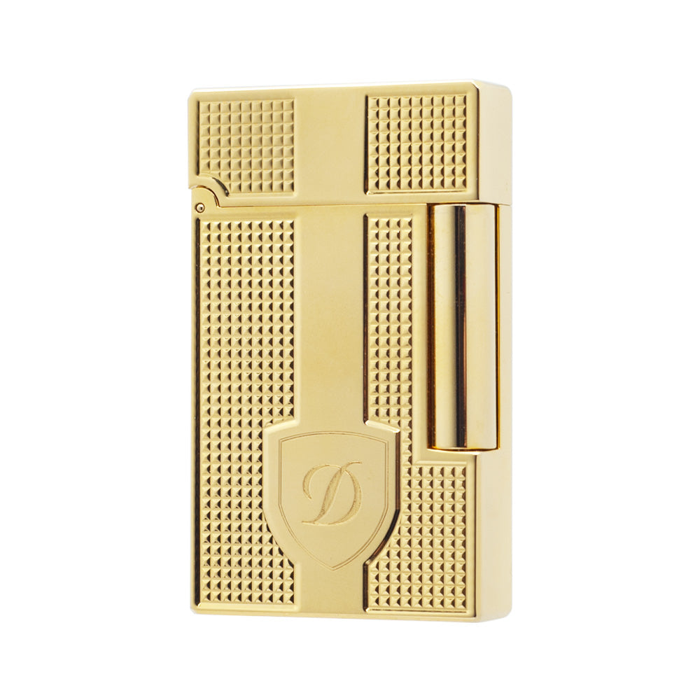 ST Dupont Classic Vertical Stripes Metallfeuerzeug #007 SILBER