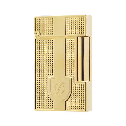 ST Dupont Classic Vertical Stripes Metallfeuerzeug #007 SILBER