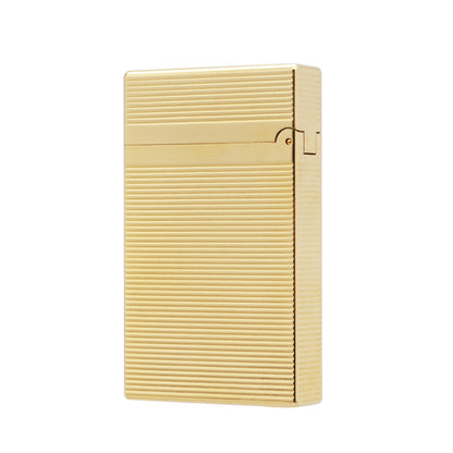 Horizontal Stripes Metal ST Dupont Ligne 2 Lighter #010 Gold