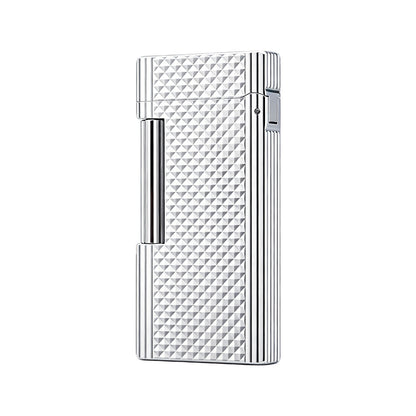 Calories Clous de Paris Stripe Texture Slim Butane Lighter #304