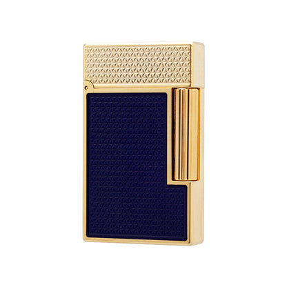 S.T. Dupont Ligne 2 Electric Blue Lacquer Guilloche Lighter#229