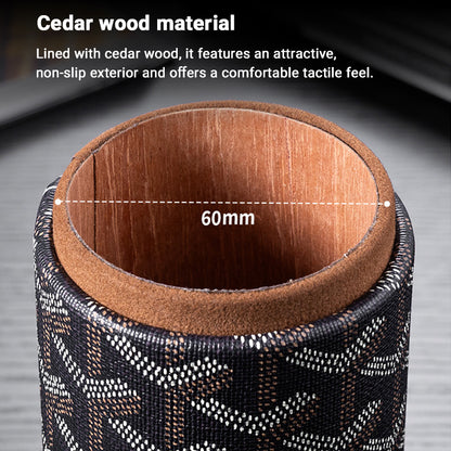 Leather Travel Cigar Tube Humidor