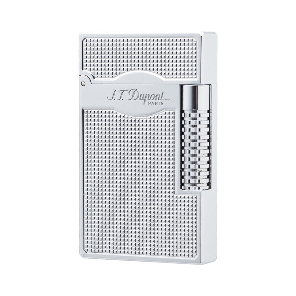 Double Flames Lattice Dupont Lighter Brass #304