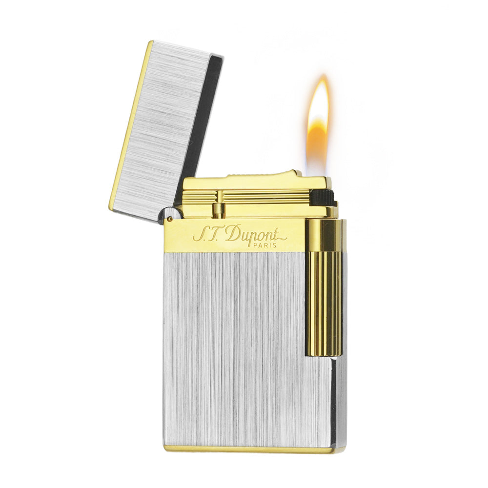 NEW Wide Brass Brushed S.T.Dupont Metal Lighter #113