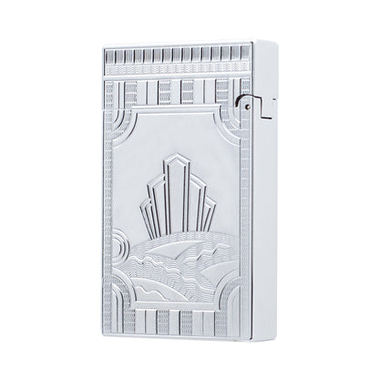 Gravur Square Lattice ST Dupont Feuerzeug Ligne-2 #015 Schwarz