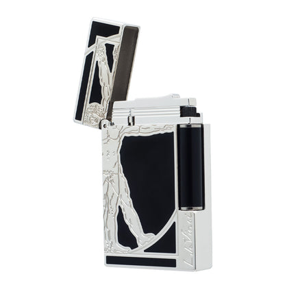 S.T.  Dupont Lighter Uomo vitruviano Da Vinci Man Pattern #080