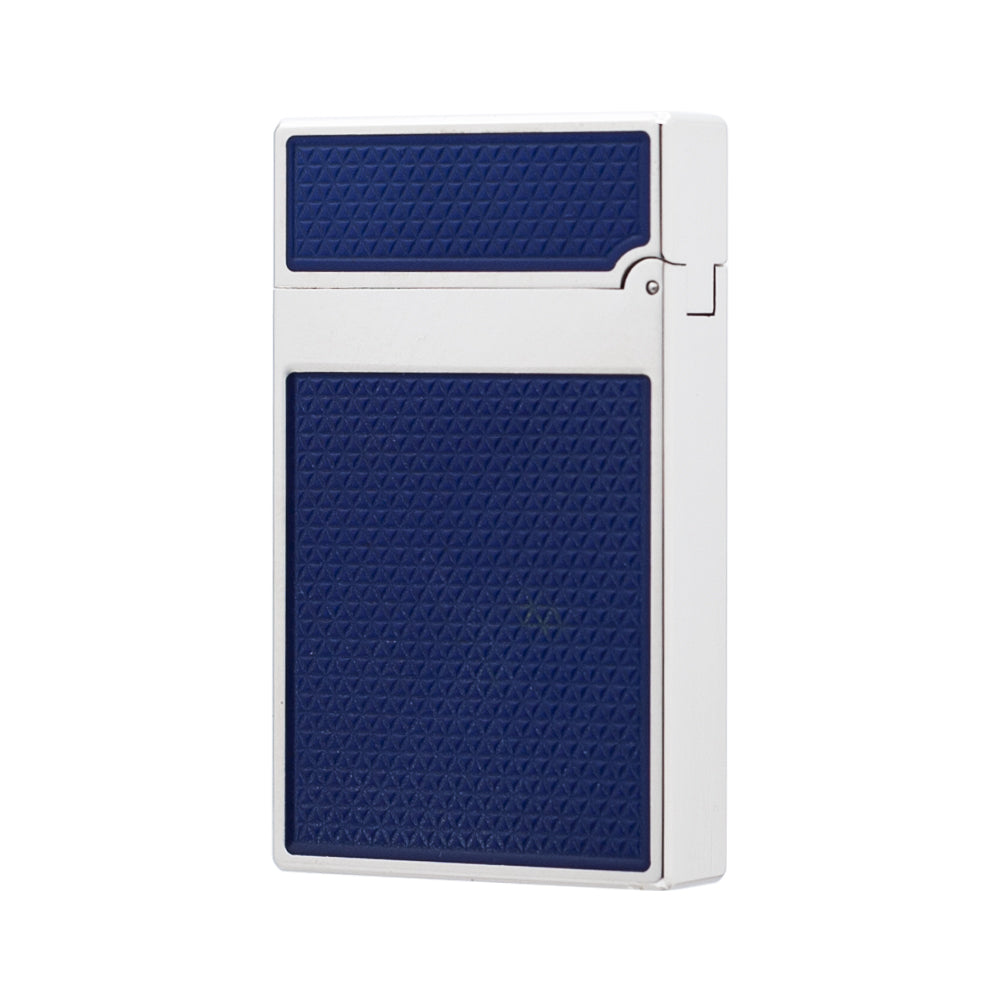 S.T.  Dupont Ligne 2 Blue Lacquer Guilloche Luxury Lighter#119