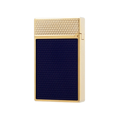 S.T. Dupont Ligne 2 Electric Blue Lacquer Guilloche Lighter#229