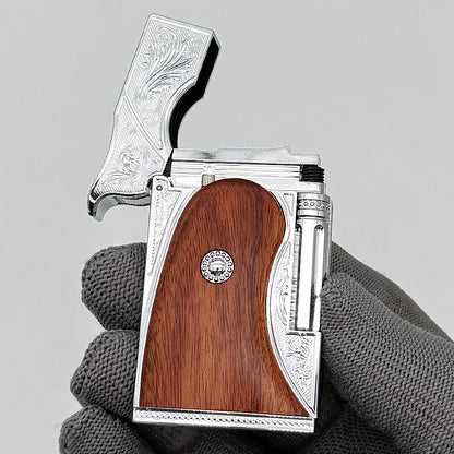 Dupont Wild West Engraved Limited Edition Double Flame Lighter #257