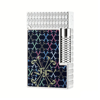 Double Flame S.T. Dupont Le Grand Fuente Opus X Multicolor Lacquer Lighter#602