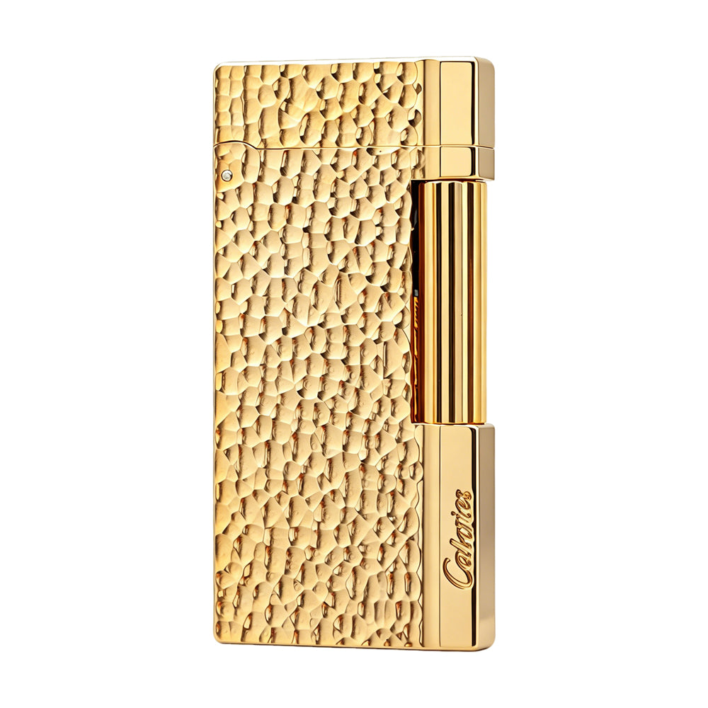 Calories Gold Hammered Texture Slim Lighter #300