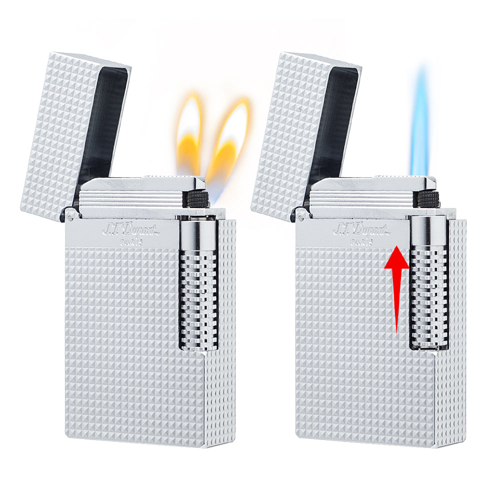 Double Flame S.T. Dupont Le Grand Diamond Head Torch Luxury Lighter