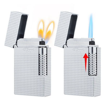 Double Flame S.T. Dupont Le Grand Diamond Head Torch Luxury Lighter