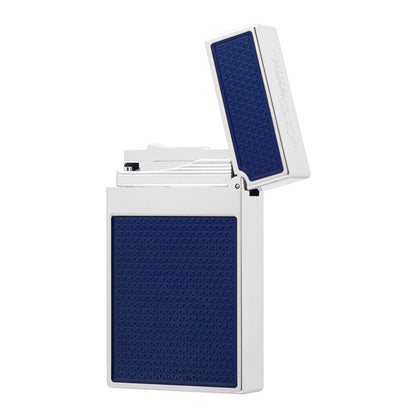 S.T.  Dupont Ligne 2 Blue Lacquer Guilloche Luxury Lighter#119