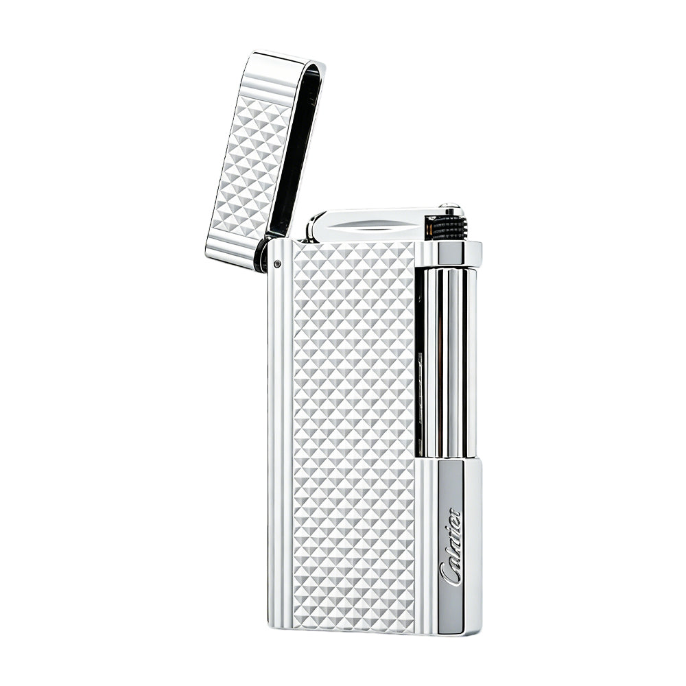 Calories Clous de Paris Stripe Texture Slim Butane Lighter #304