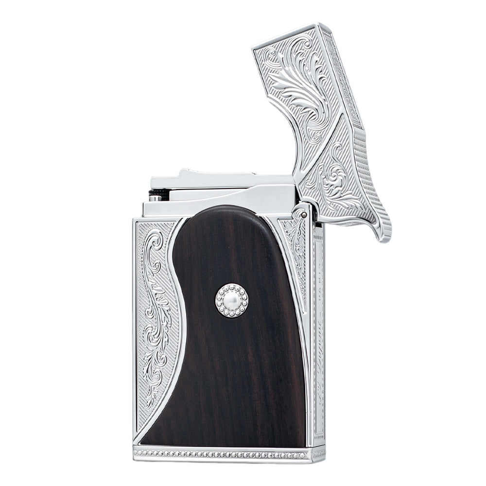 Dupont Wild West Engraved Limited Edition Double Flame Lighter #257