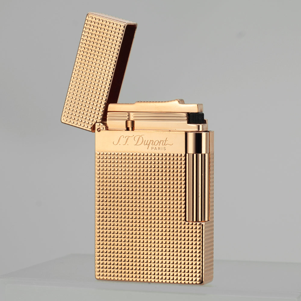 Dupont L2 Wide Edge Lattice Soft Flame Lighter #111