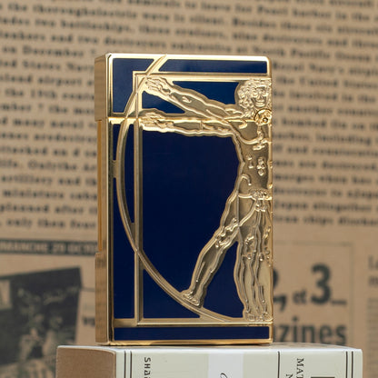 S.T.  Dupont Lighter Uomo vitruviano Da Vinci Man Pattern #080