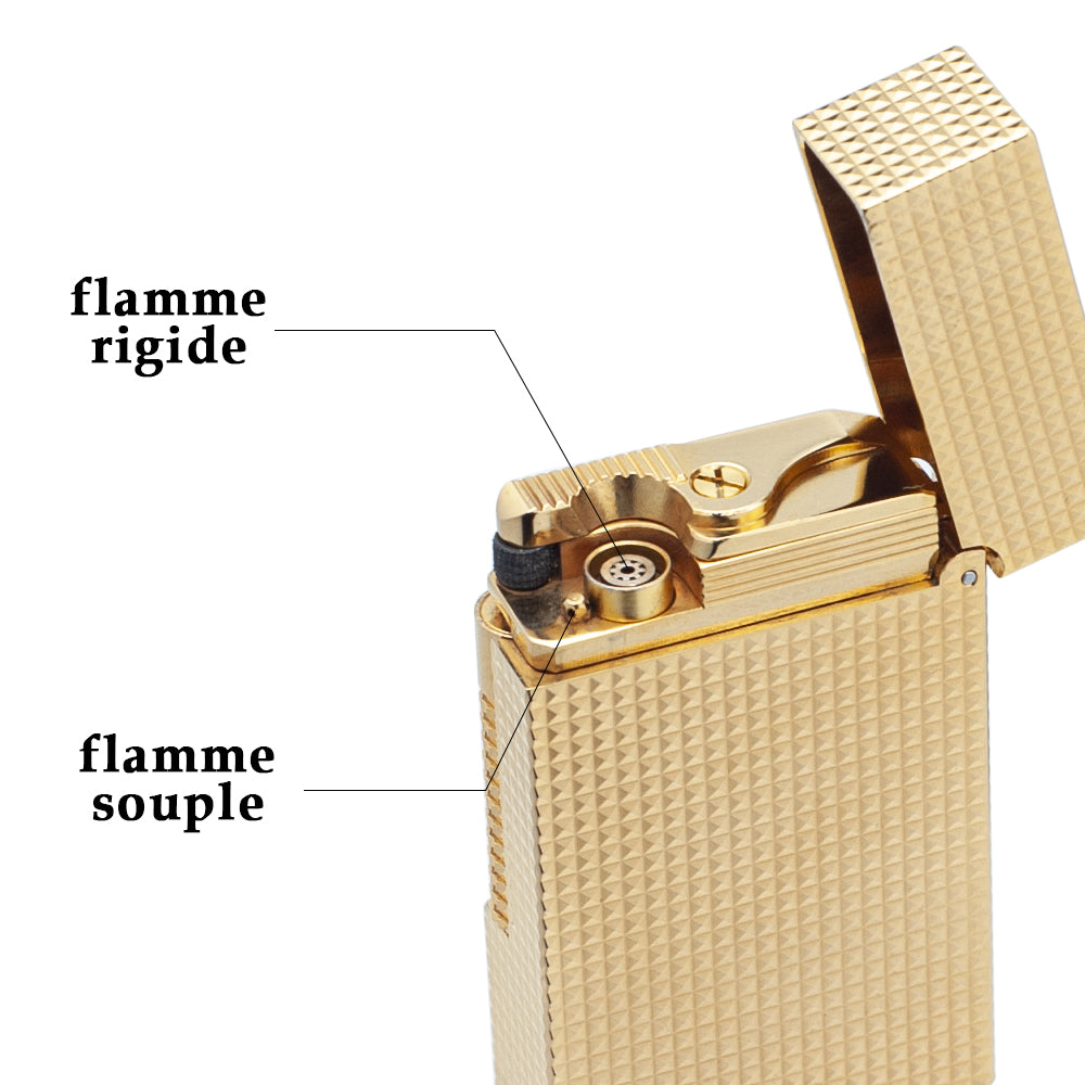 Double Flame S.T. Dupont Le Grand Diamond Head Torch Luxury Lighter #600