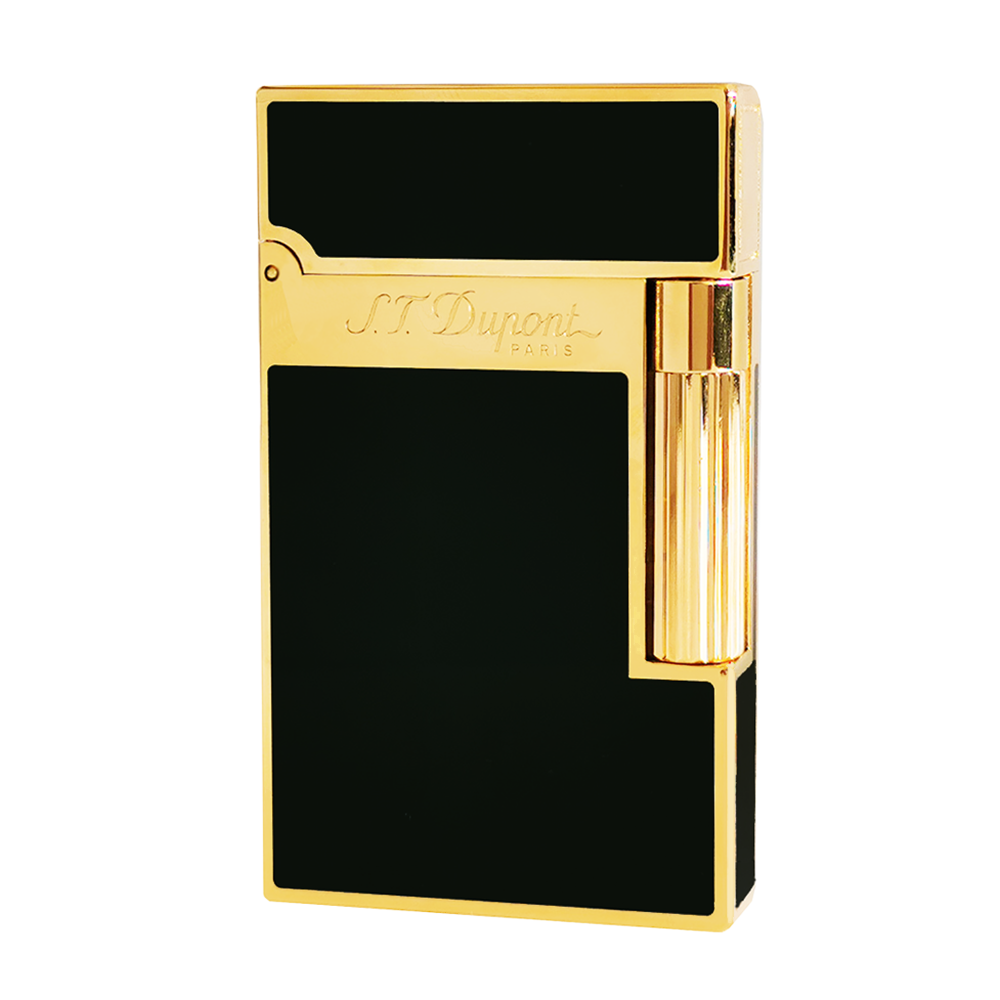 Slant Fire ST Dupont Ligne 2 Lighter Black Lacquer#072