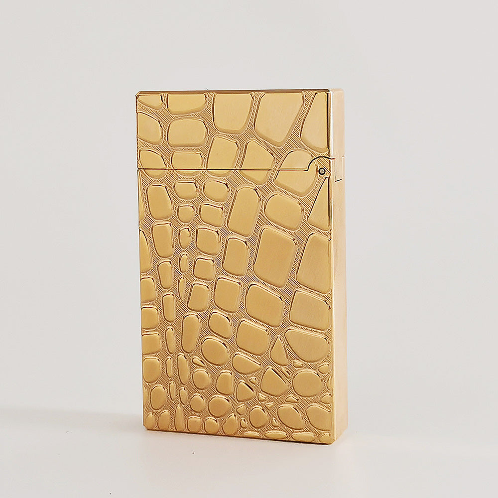 cigarette with 2 gold lines St Dupont Ligne 2 Memorial Cigarette Gas Lighter #109 cigarette with 2 gold lines St Dupont Ligne 2 Memorial Cigarette Gas Lighter #109