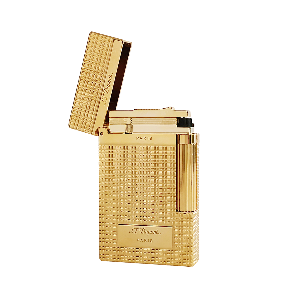 ST Dupont Cigarette Lighter Ping Lighters with Lattice Engraved #017