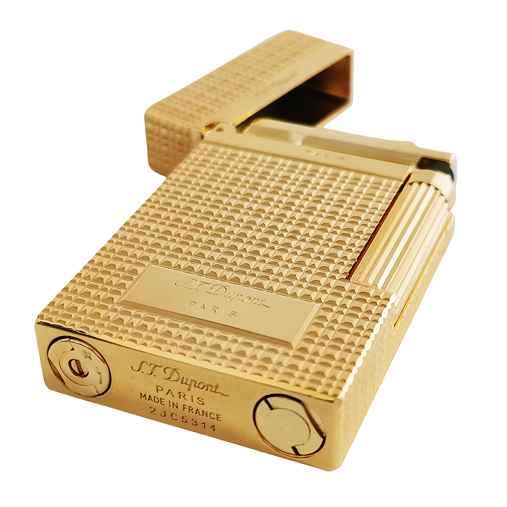 ST Dupont Cigarette Lighter Ping Lighters with Lattice Engraved #017
