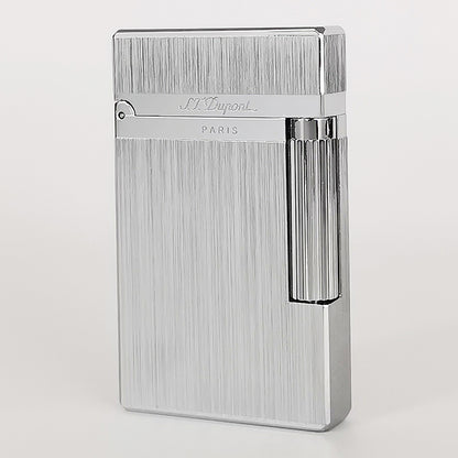 Dupont L2 Black Brushed Metal Soft Flame Lighter #014
