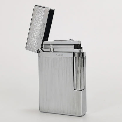 Dupont L2 Black Brushed Metal Soft Flame Lighter #014