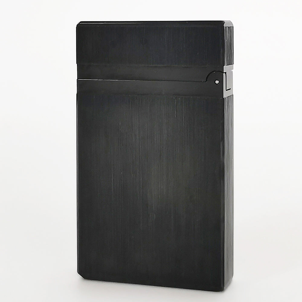 Dupont L2 Black Brushed Metal Soft Flame Lighter #014