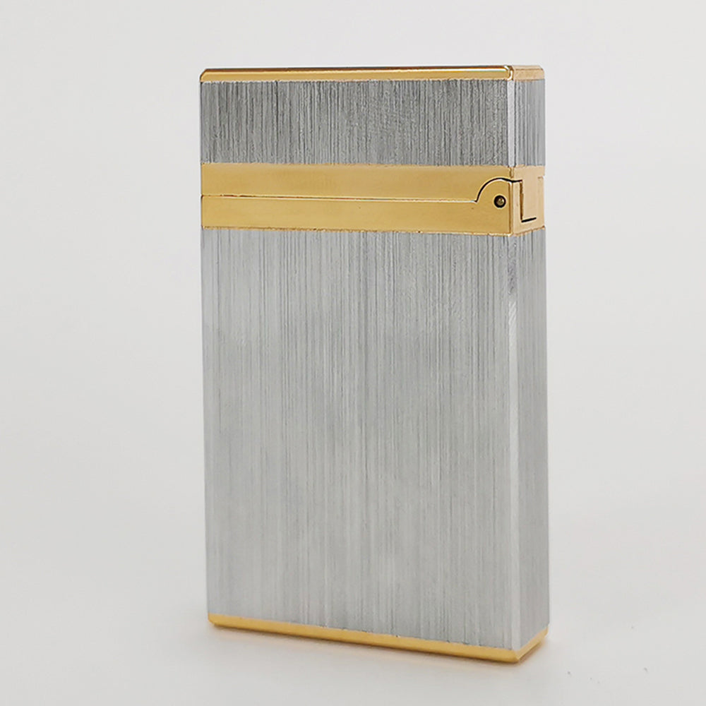 Dupont L2 Black Brushed Metal Soft Flame Lighter #014