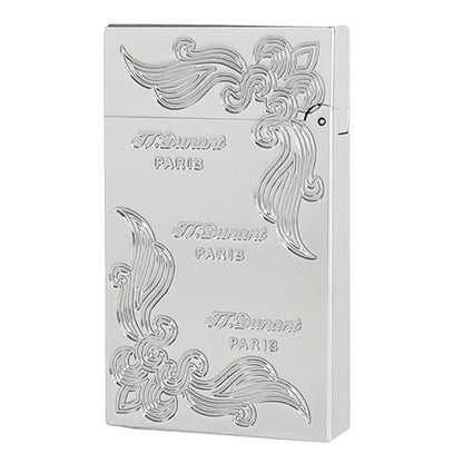 JT Dunant Lighter Three Lines Flowers Engraved #001