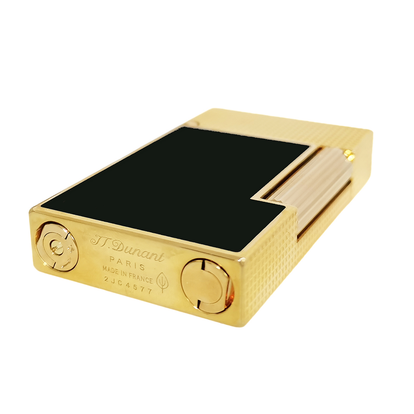 JT Dunant Lighter Engraved Top Lid Lacquer Finish Design #115