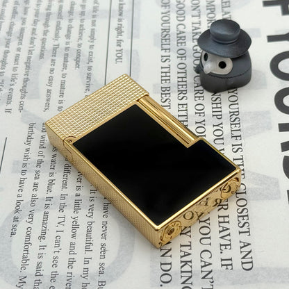 Double Flame S.T. Dupont Ligne 2 New Lattice Engraving Metal Gas Lighter Lacque#115