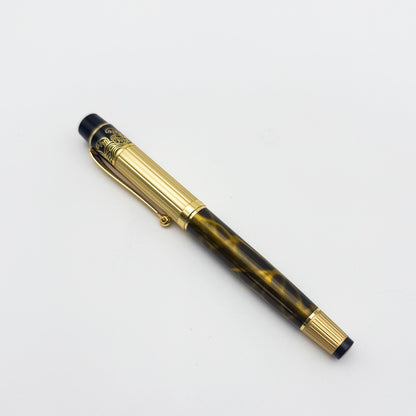 Luxury Vintage Rollerball Pen with Gold Cap