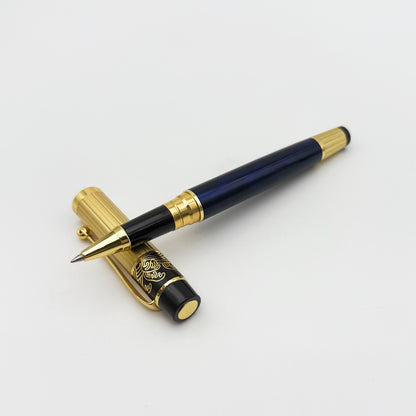 Luxury Vintage Rollerball Pen with Gold Cap