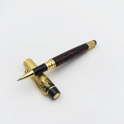 Luxury Vintage Rollerball Pen with Gold Cap
