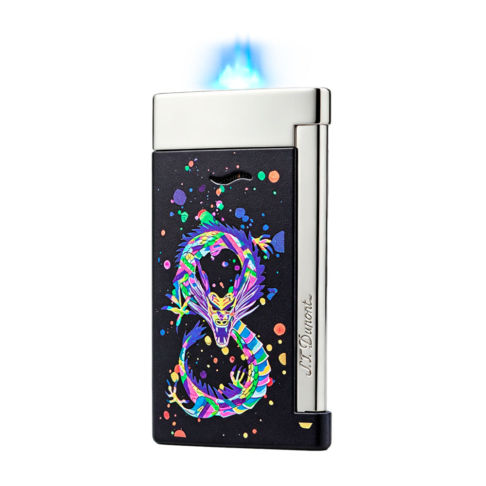S.T. Dupont Slim 7 Colorful Dragon Lighter