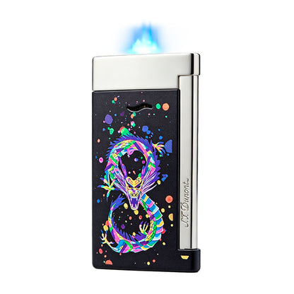 S.T. Dupont Slim 7 Colorful Dragon Lighter