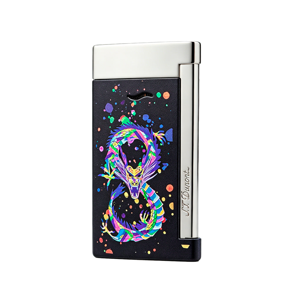 S.T. Dupont Slim 7 Colorful Dragon Lighter