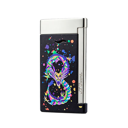 S.T. Dupont Slim 7 Colorful Dragon Lighter