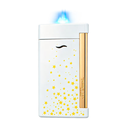 S.T. Dupont White Gold Lighter Slim 7 Starry Sky Design #005