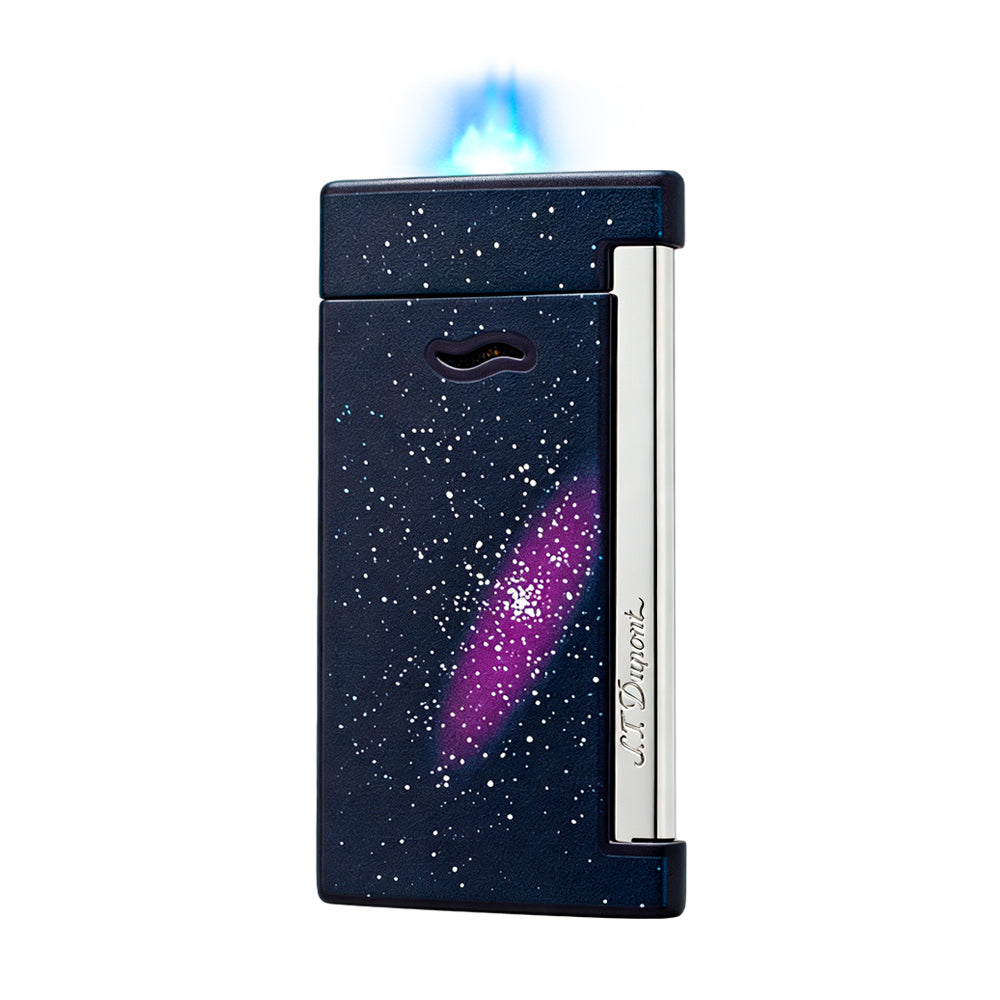 S.T. Dupont Slim 7 Space Black Galaxy Luxury Torch Lighter#006